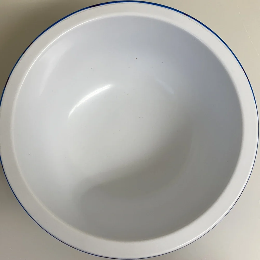 BIG DOG Sportswear Dog and Paw Print, Blue, Food & Water Dog Bowl VTG 2000